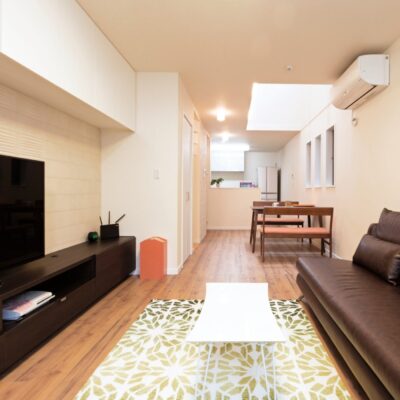 開放感が抜群の、照明が要らないほど明るい狭小住宅