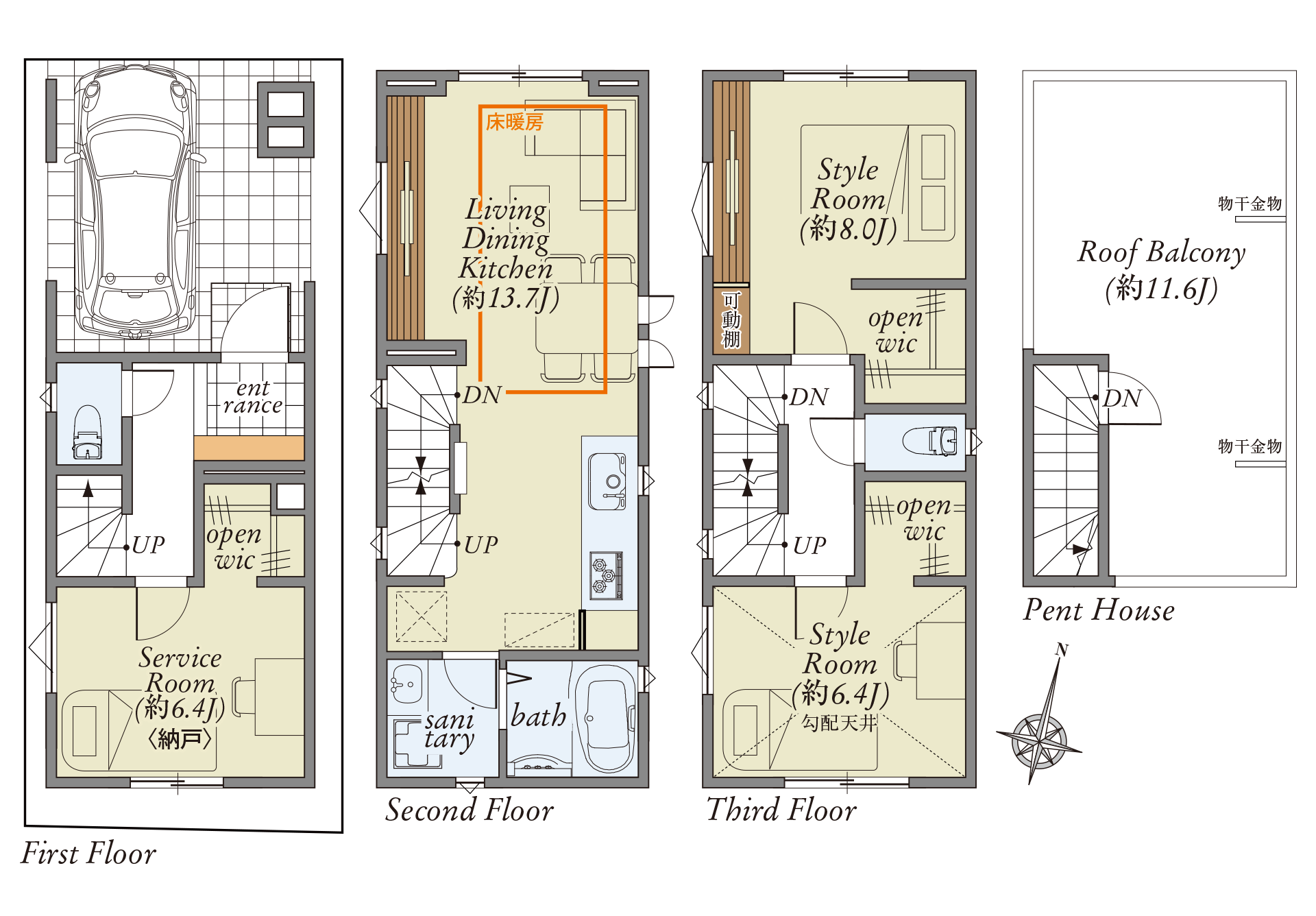 BLISS住宅間取り図