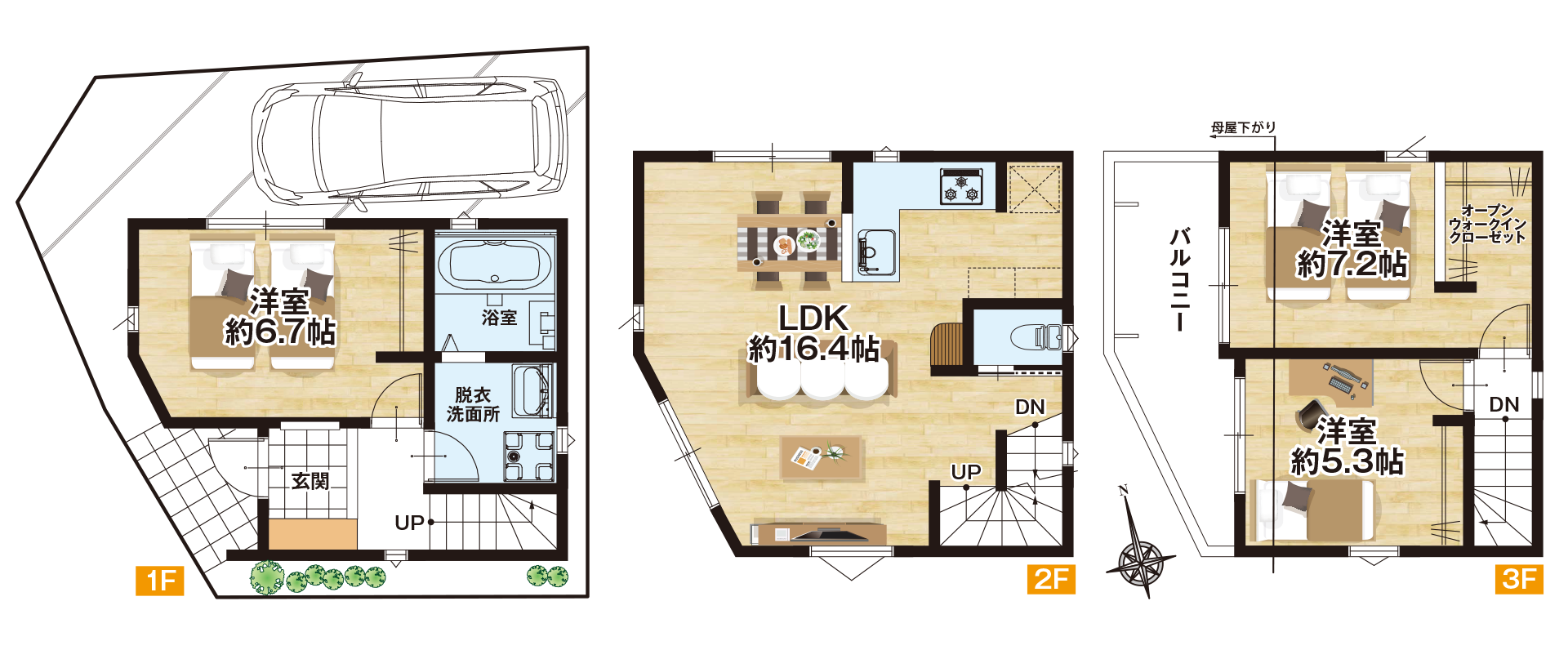 BLISS住宅間取り図