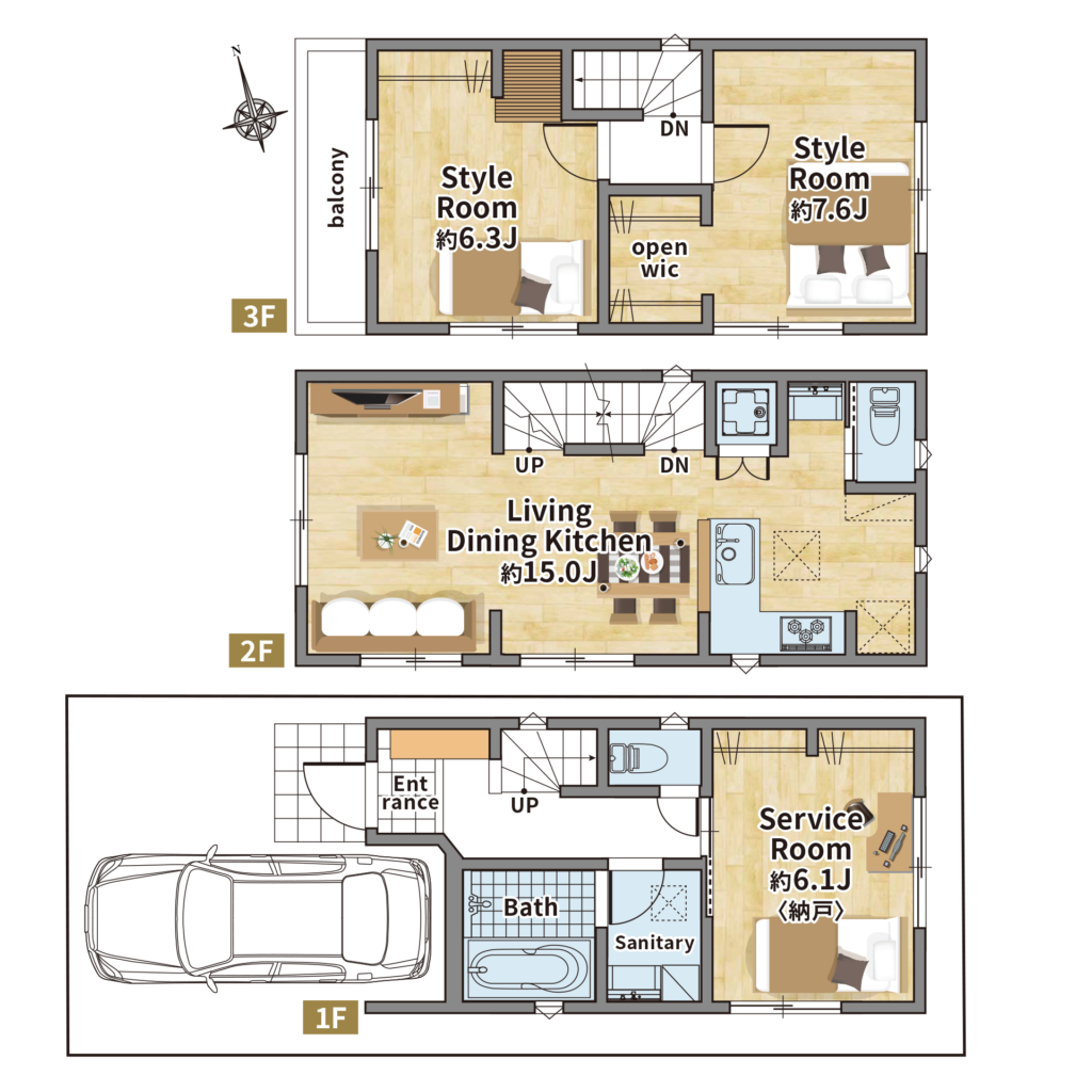 BLISS住宅間取り図