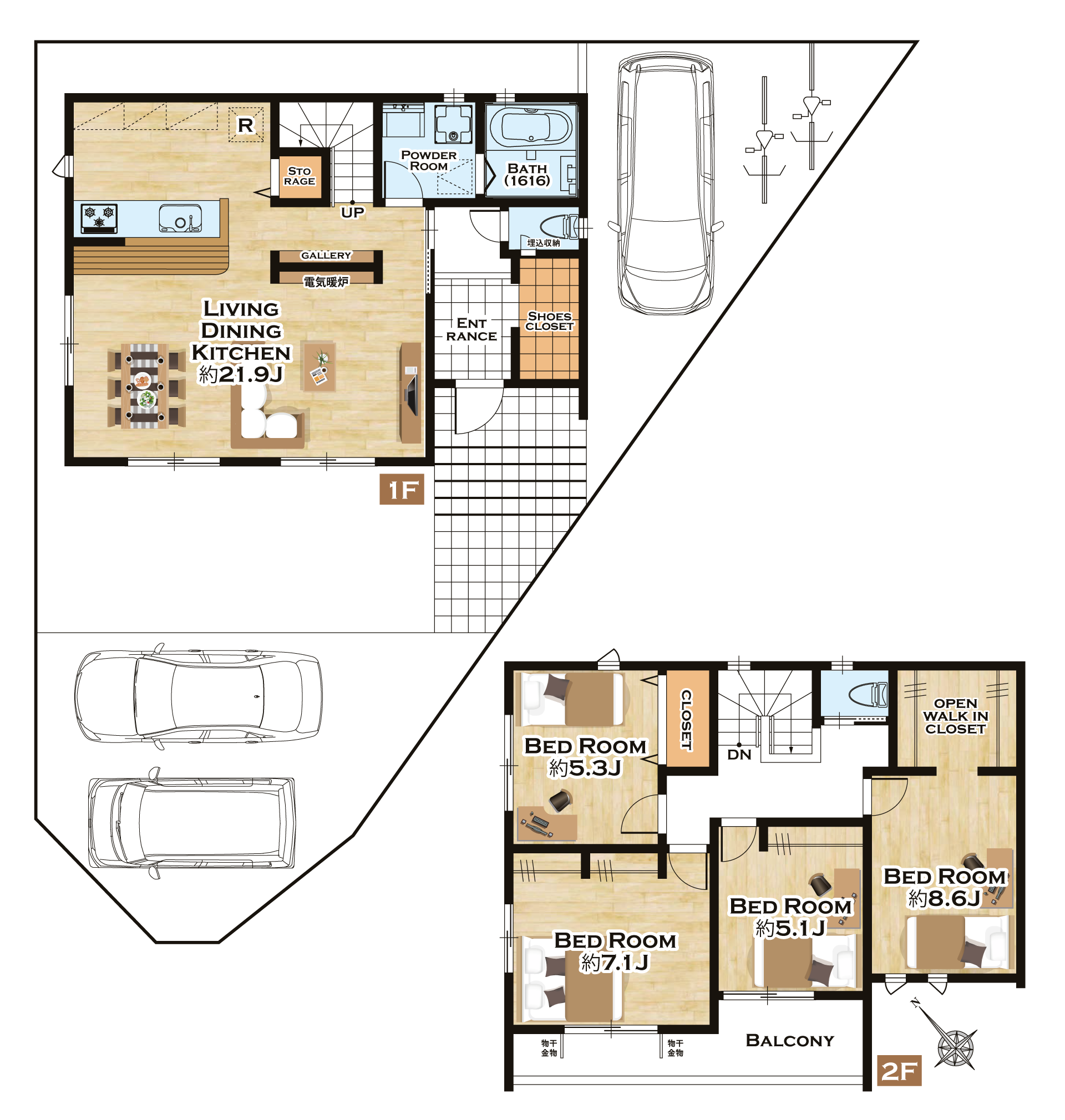 BLISS住宅間取り図