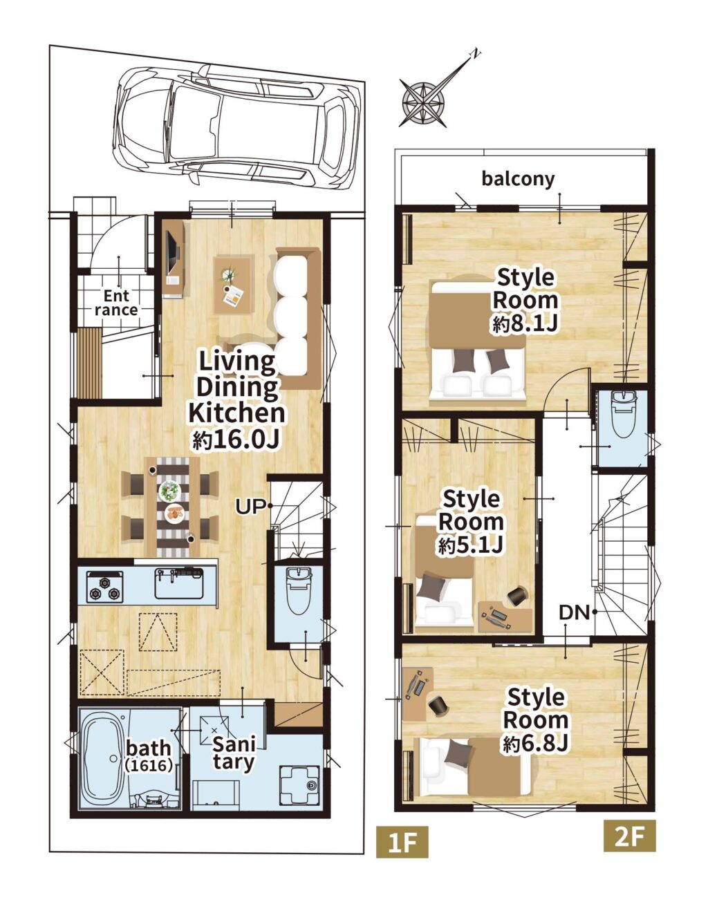 モダンデザインが映える、洗練された都市型住宅